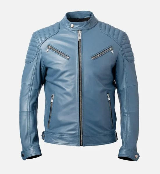Men wine color leather jacket by TF Role Fashion